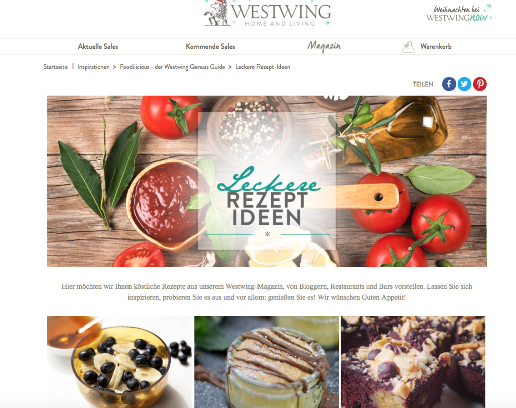 Westwing Genussguide Foodilicious