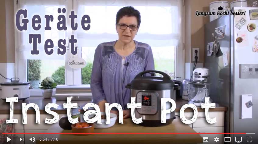 Instant Pot-Gerätetest im Video
